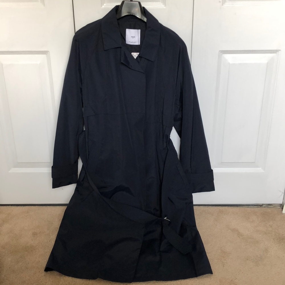 Mango belted trench new